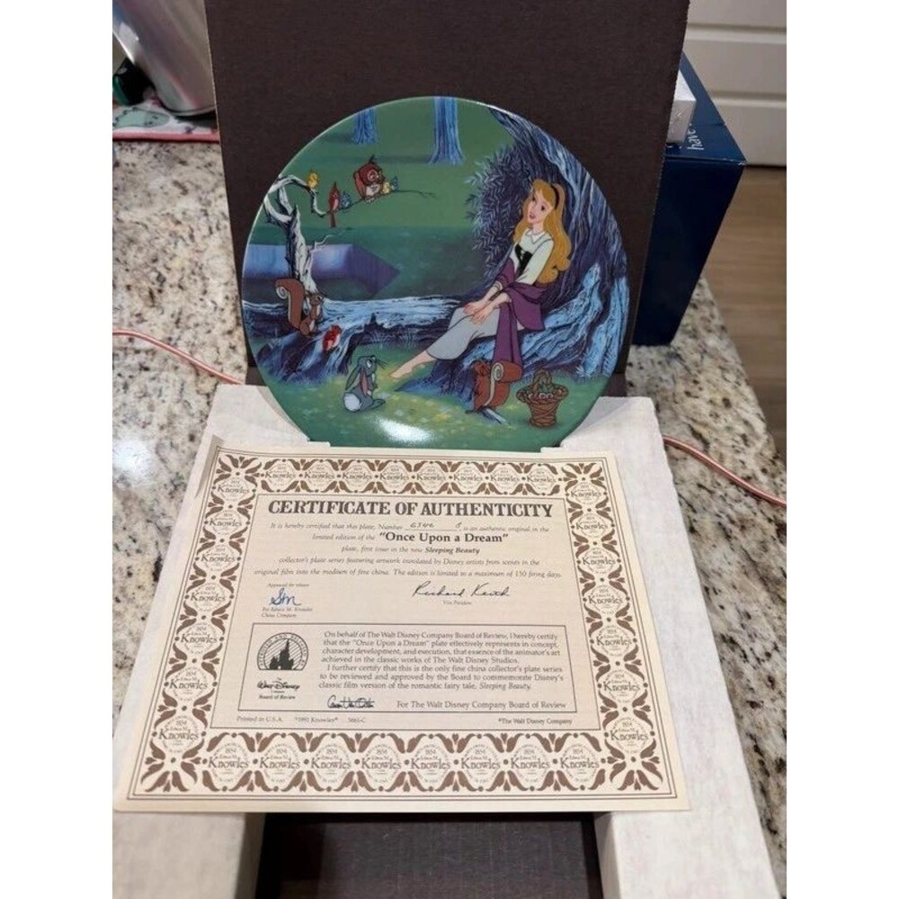 Sleeping beauty 1991 plate